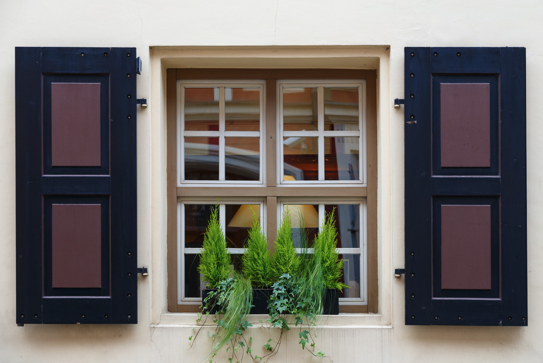 Window  with open shutters