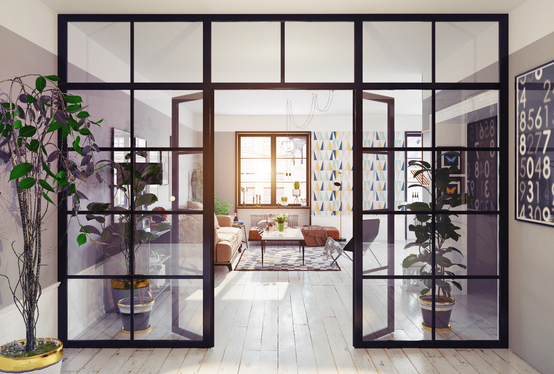 modern apartment interior.